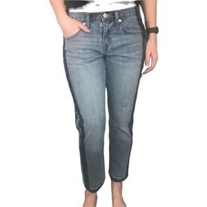 Mossimo mid rise boyfriend crop stretch 2 and 4